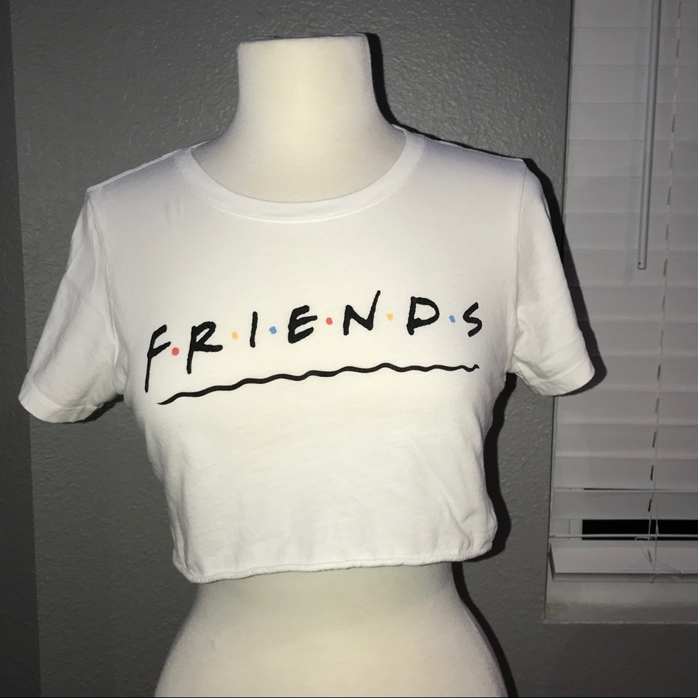 A white crop top (friends)